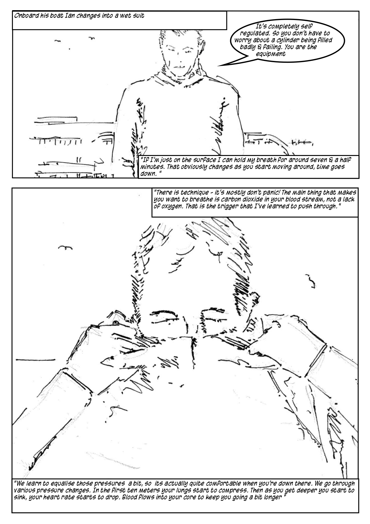 page 3tuck in & dive in comic