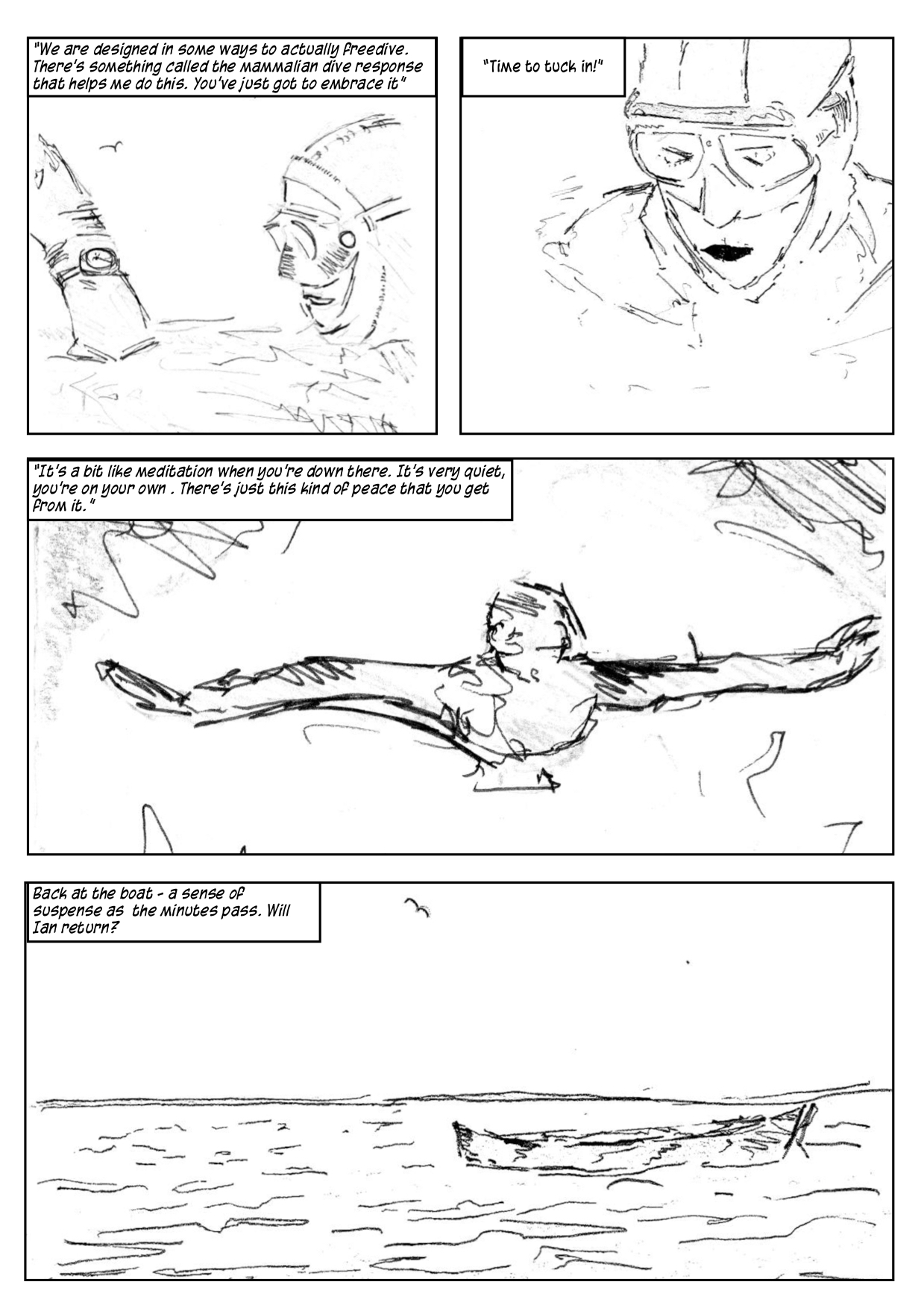 page 4tuck in & dive in comic