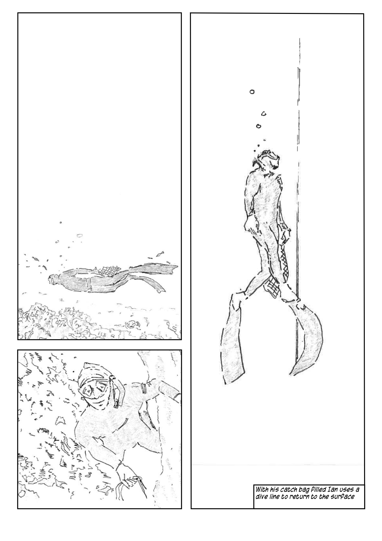 page 5tuck in & dive in comic