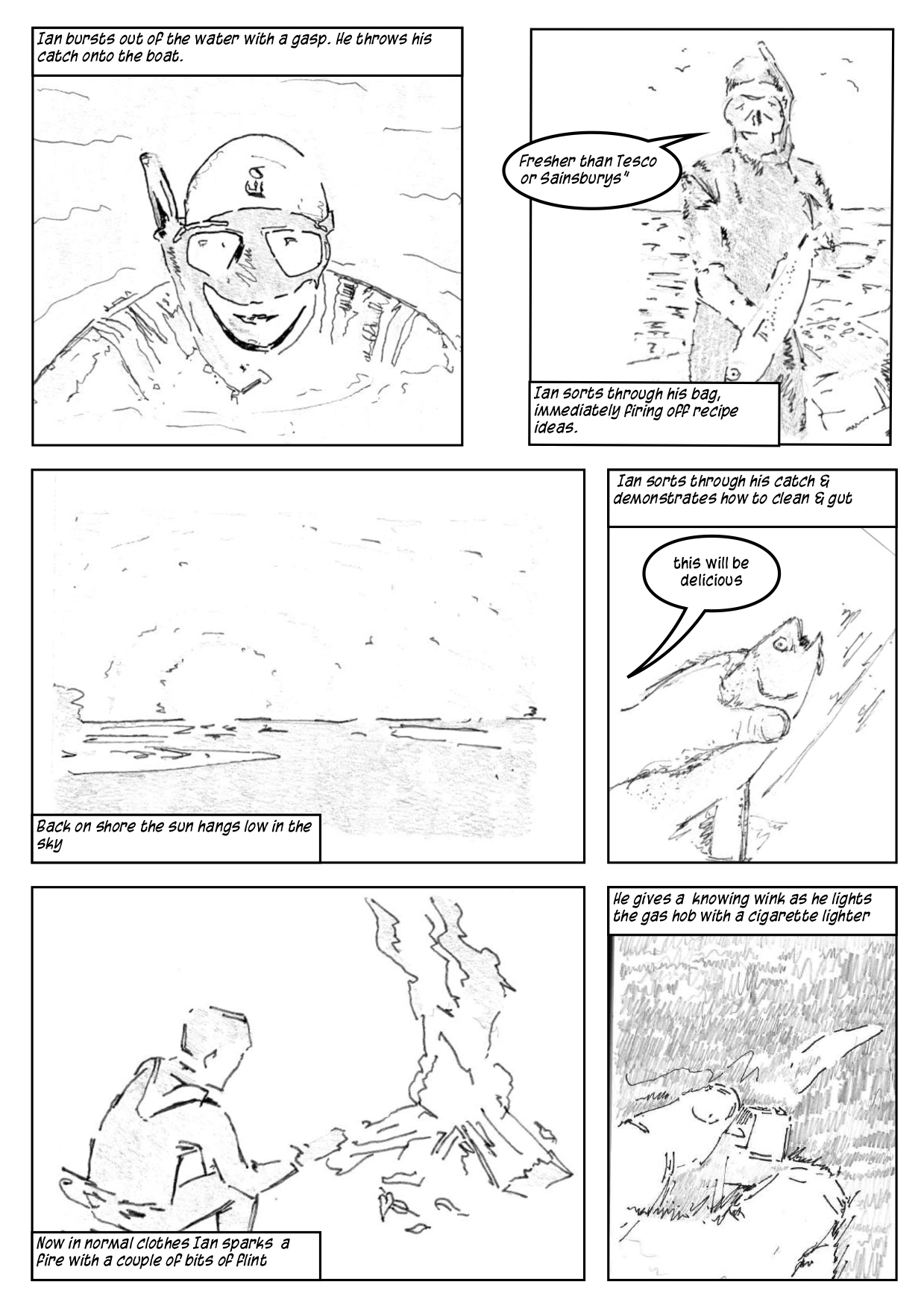 page 6tuck in & dive in comic